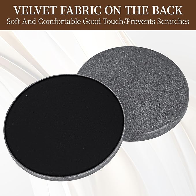 4-Inch Absorbent Coasters | Quick-Drying & Non-Slip | Durable Table Protection Coasters